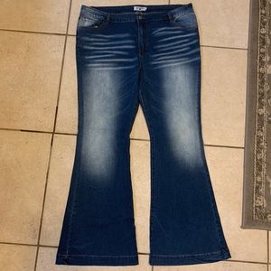 Crazy train flare jeans